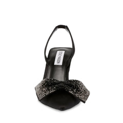 Steve Madden NITEOWL SANDAL BLACK SATIN