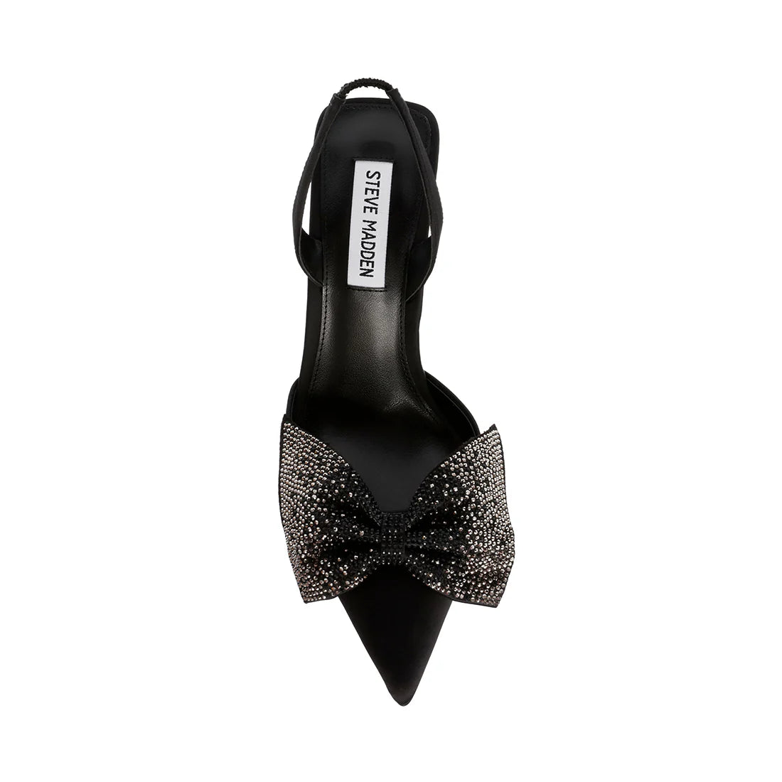 Steve Madden NITEOWL SANDAL BLACK SATIN